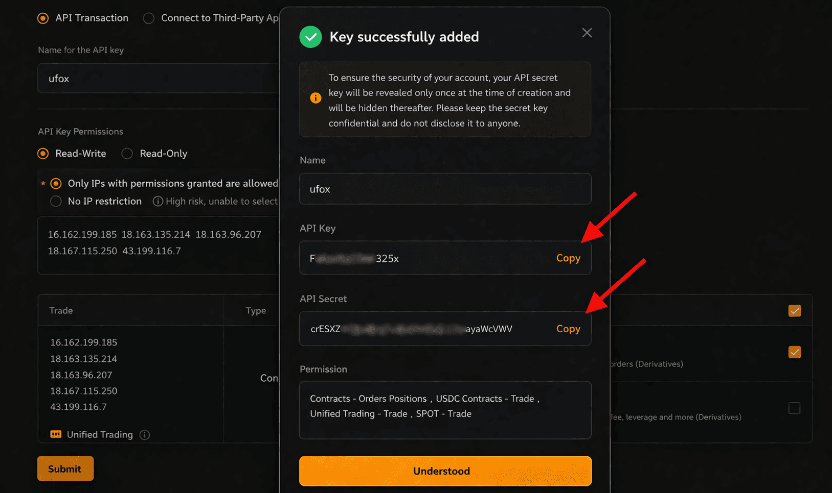 Bybit API IP Whitelist
