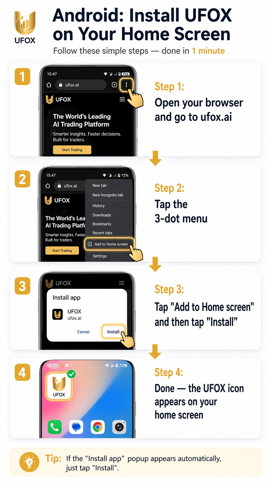 UFOX on Android