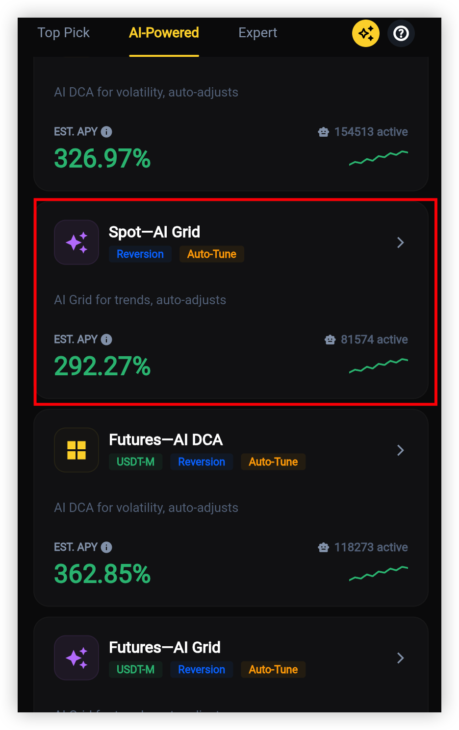Spot AI Grid Bot